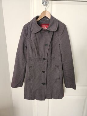 EDC Women's Grey Short Trench Coat